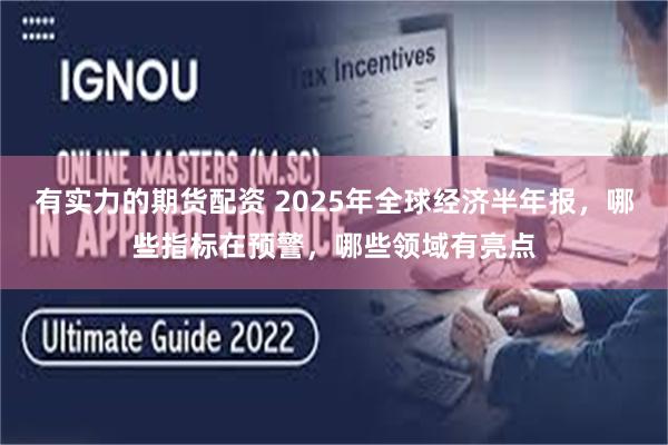 有实力的期货配资 2025年全球经济半年报，哪些指标在预警，哪些领域有亮点